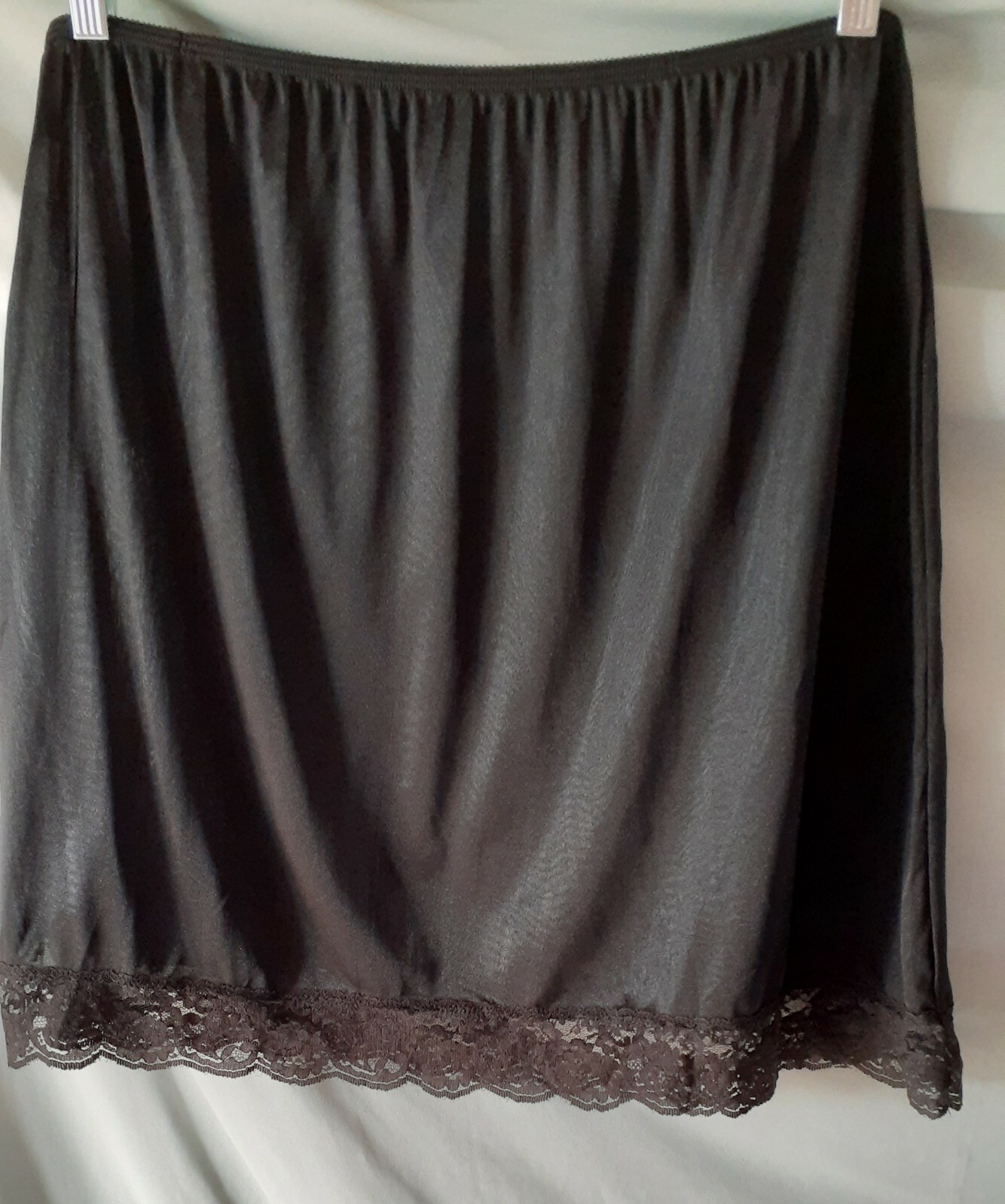 WONDERMAID Black Half Slip 20" Long Plus 3X 36 to 46" WAIST