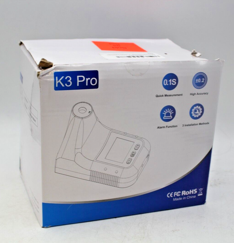 Letusto: K3 Pro - Wall Mounted Infared Temperature Reader (Minor box damage)