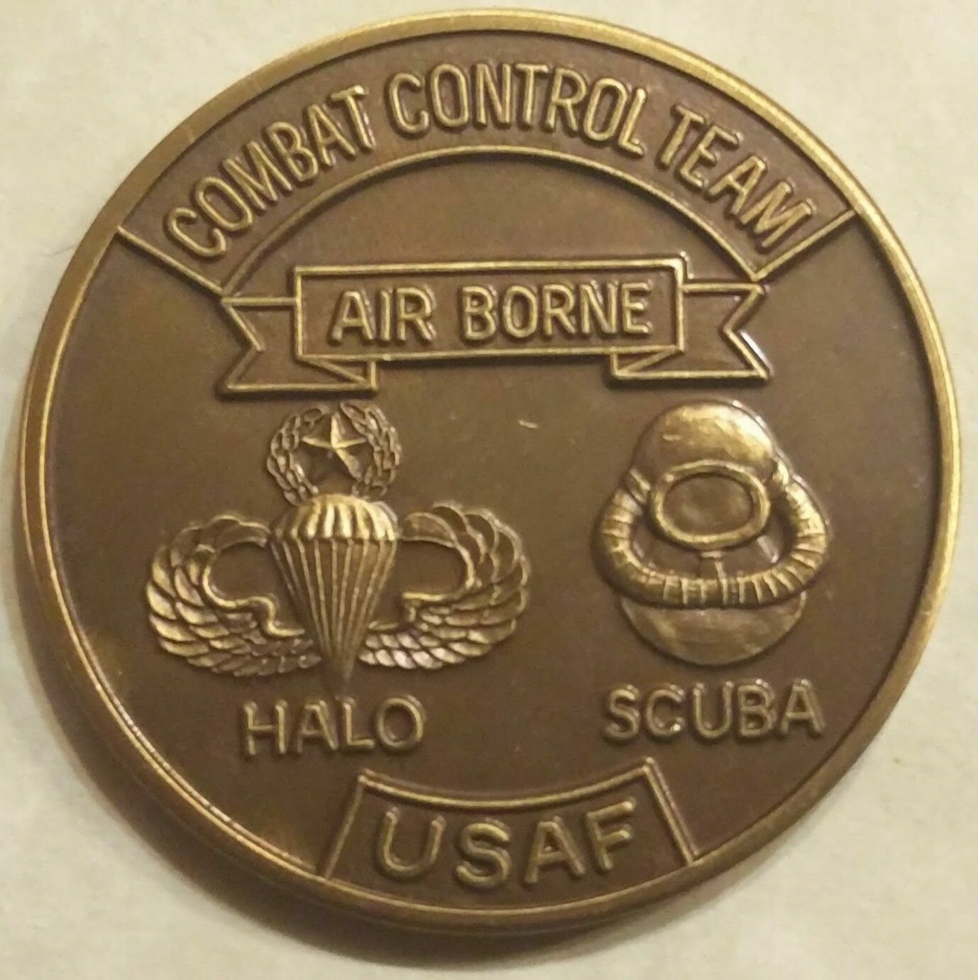 Combat Control Team CCT vintage 1980s Air Force Challenge Coin