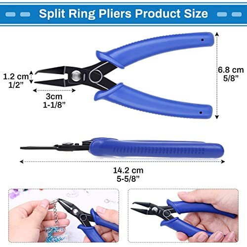 Split Ring Pliers for Jewelry Making, Split Jump Ring Opener Tool Keychain