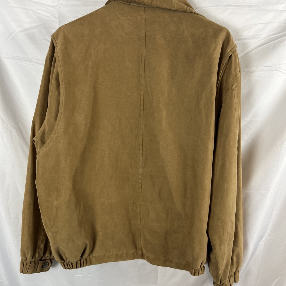 Weatherproof Bomber Jacket Men’s Medium Brown Full Zip Pockets Lined Insulated