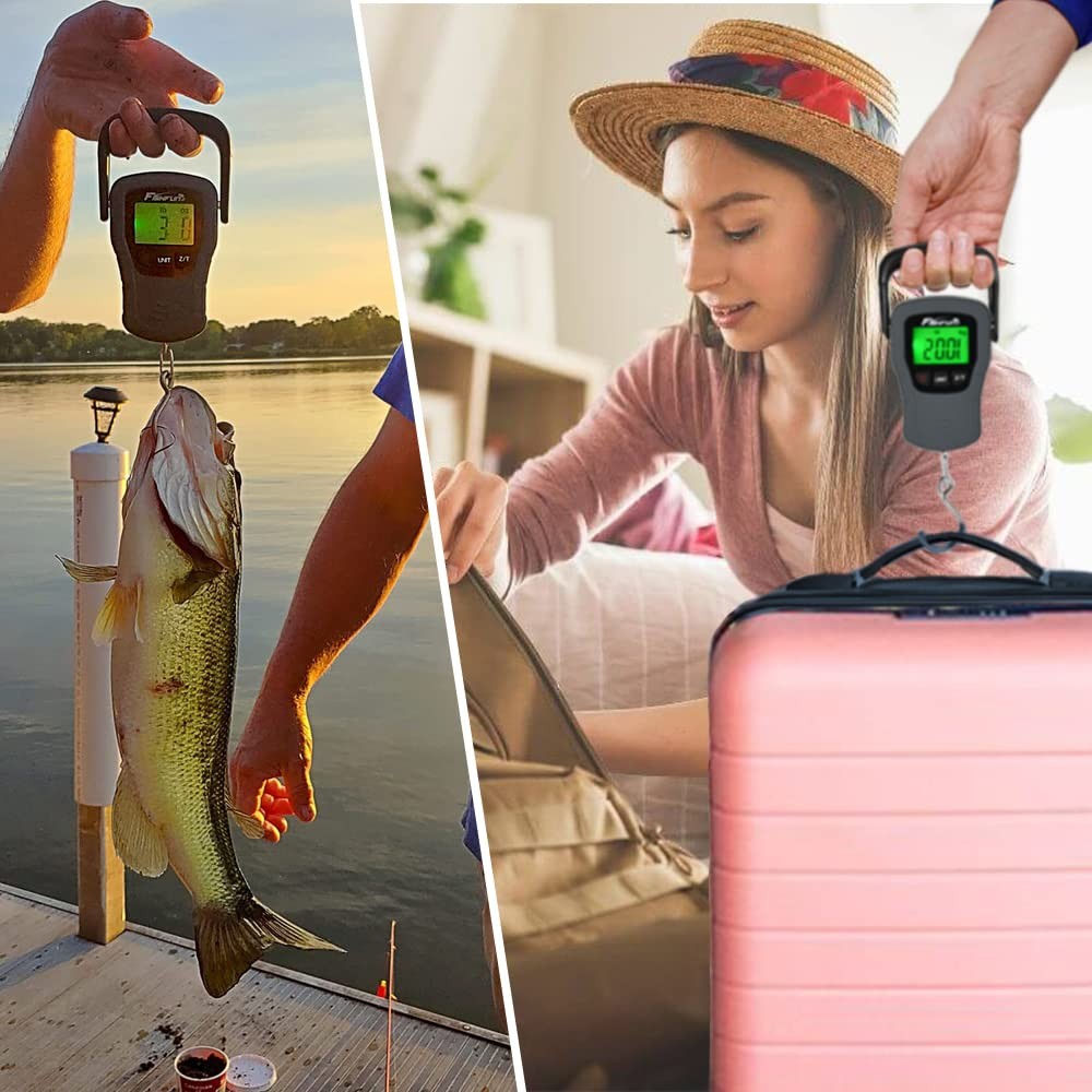 Digital Fish Scale, Electronic Hanging Fish Weight Scale with Large Handle & ...