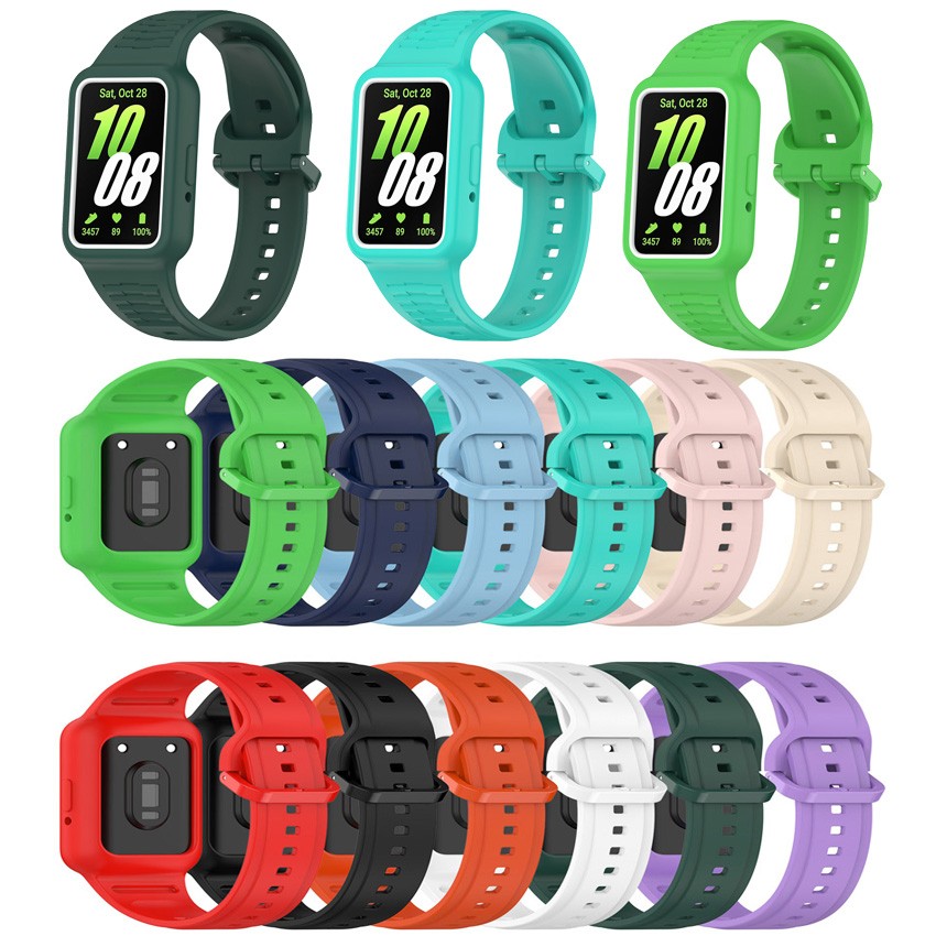 For Samsung Galaxy Watch Fit 3 Adjustable Replacement Strap Silicone Case+Band