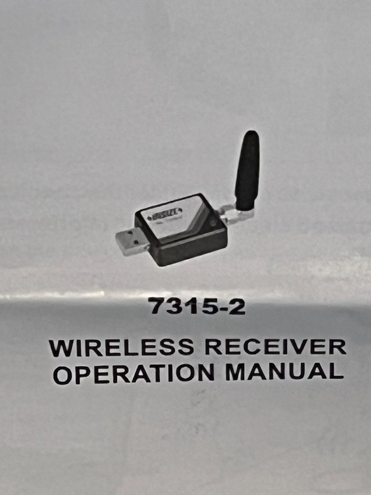 INSIZE USB Receiver for Wireless Data Transfer: 7315-2 transmitter, USB Output