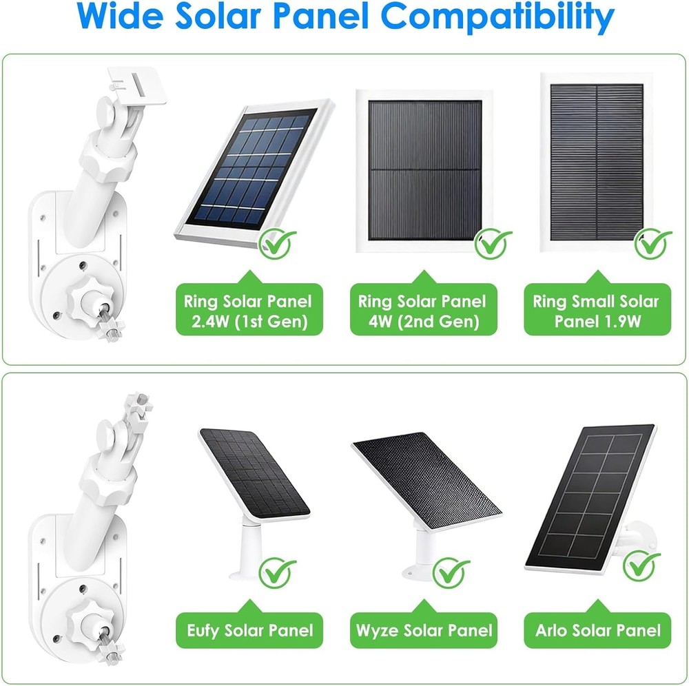 Ring Wall Mount for Cameras and Solar Panels -White