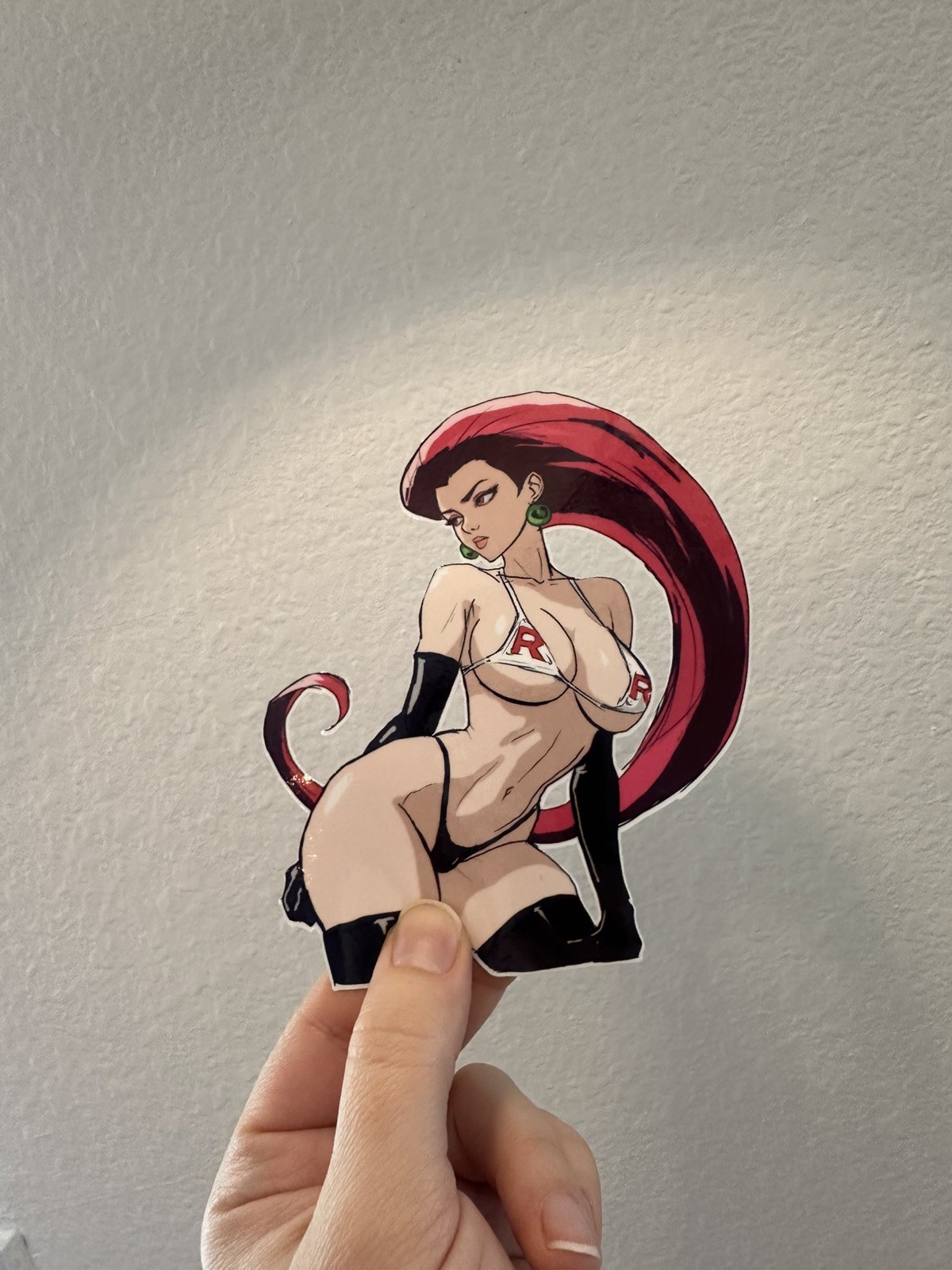 Jessie - BIKINI STICKER - Waterproof, Vinyl, Lewd, NSFW, Anime, pokemon