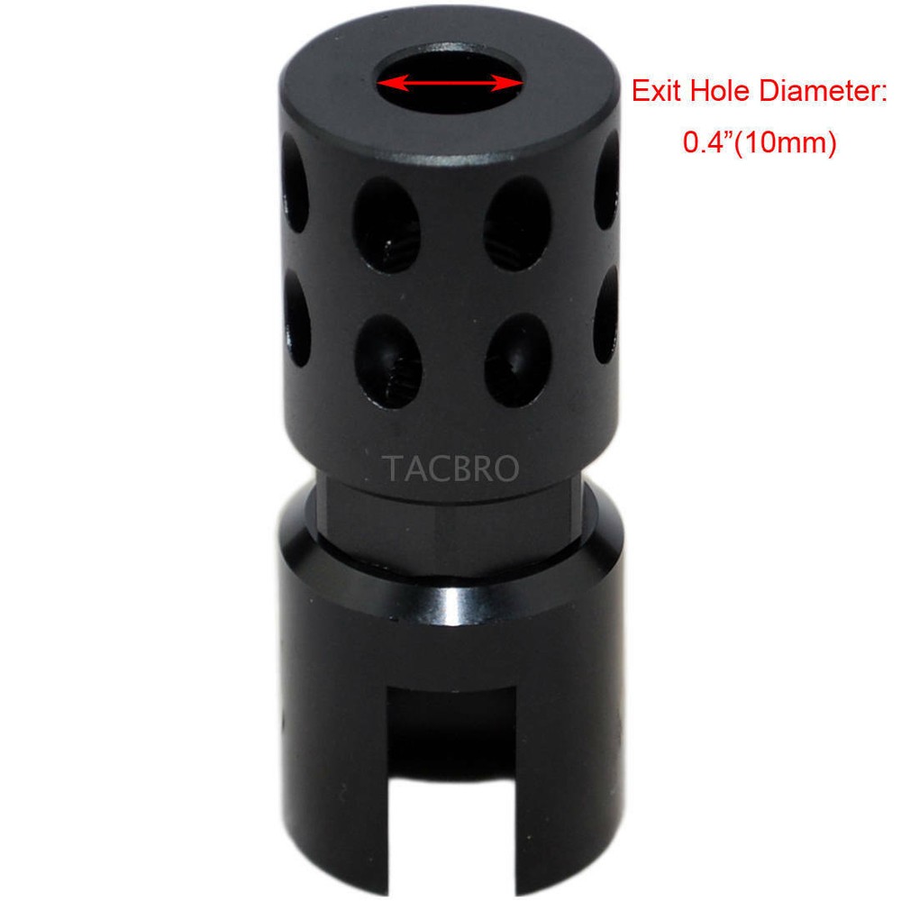 Black .22 Ruger 1022 Short Version Non-Threaded Muzzle Brake 10/22