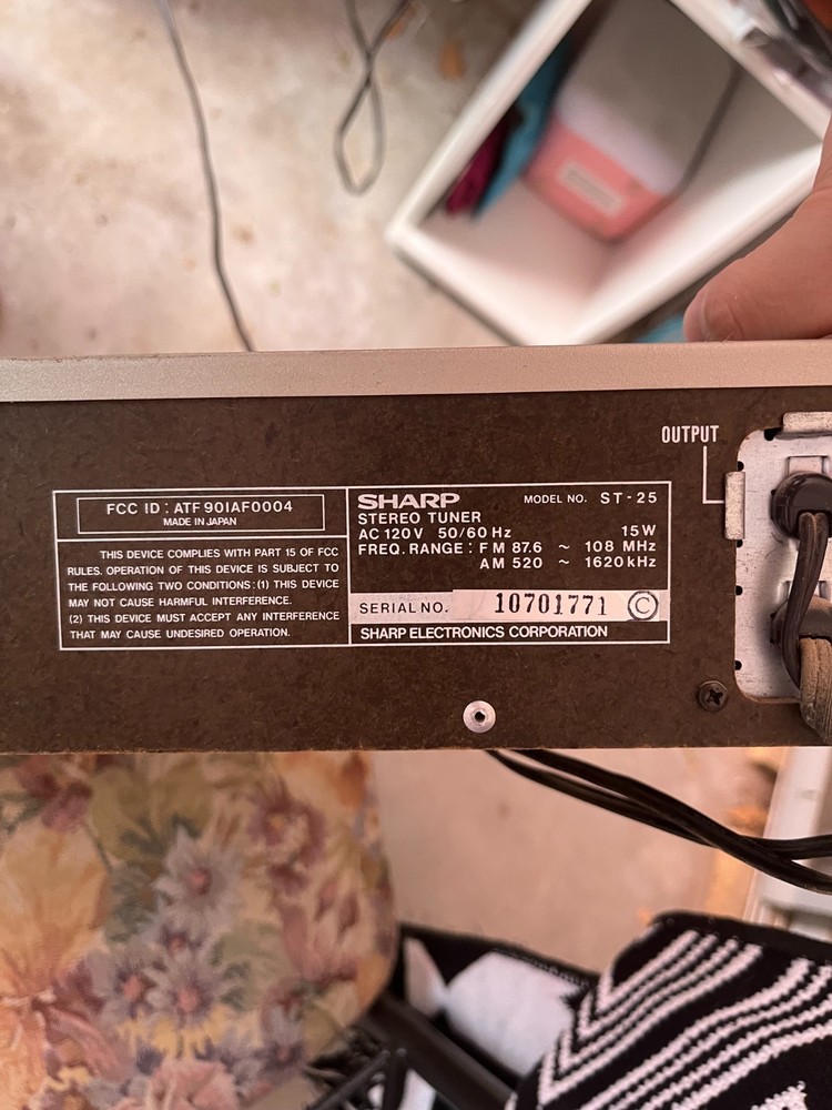 SHARP Stereo Turner ST-25