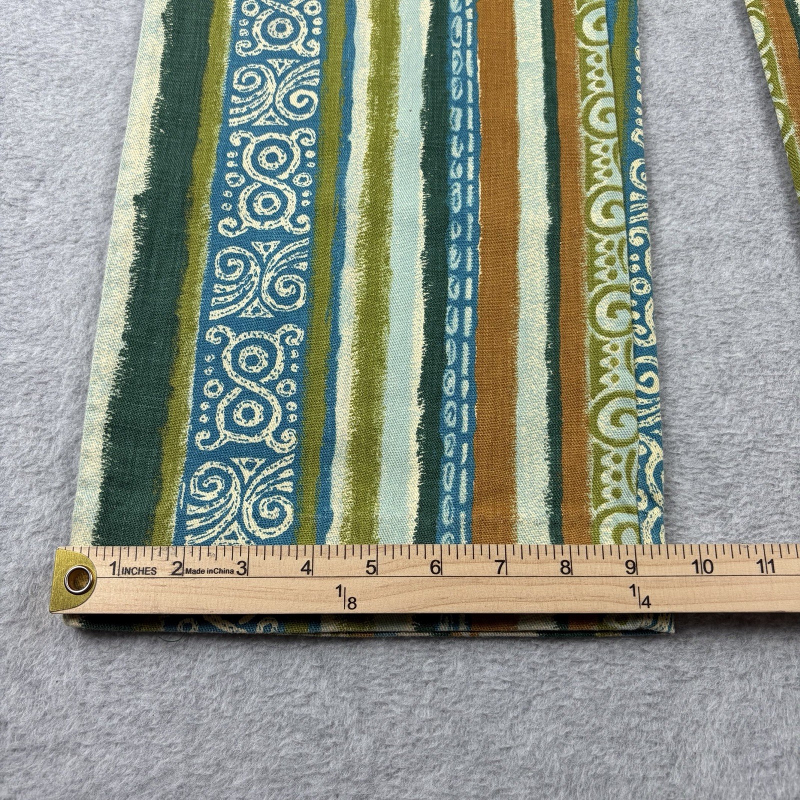 Vtg Beach Pants Mens Large Green Hippie Tiki Surf Tribal Resort 70s Union Made