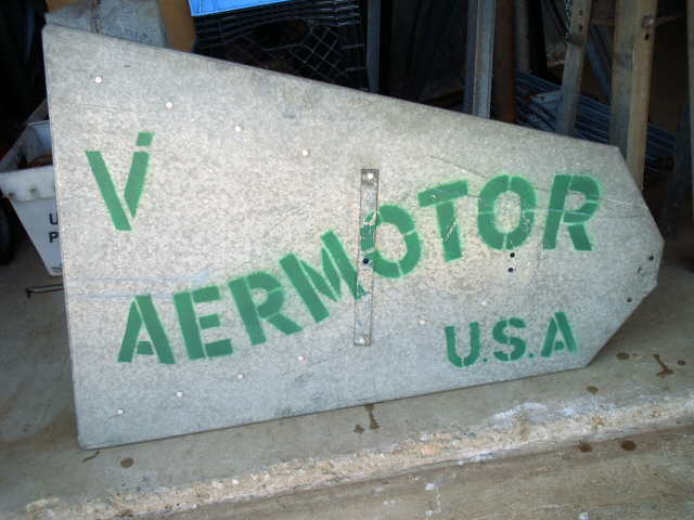 8ft Aermotor A802 Windmill Tail Vane Logo Layout for Stencil, Conway Valley Inds