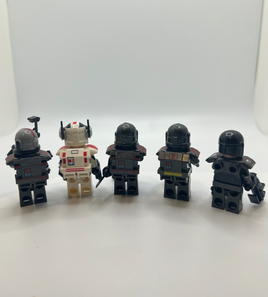 Bad Batch Custom Minifigures Star Wars Clone Force 99 Elite Black Commandos