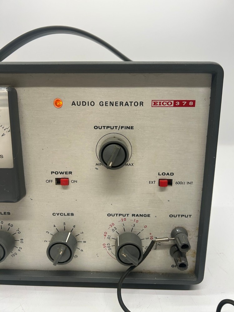 Vtg EICO Model 378 Audio Generator Lights Up As Is