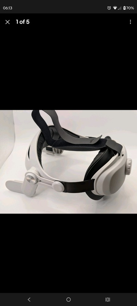 Yoges Oculus Quest 2 Adjustable Rechargeable Head strap Gravity Balance Design