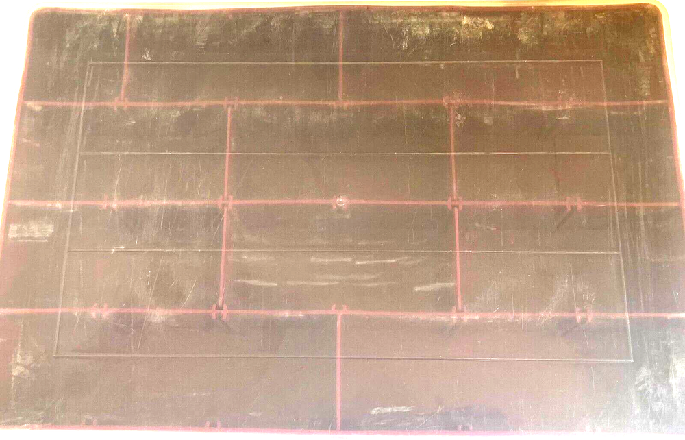PLASTIC PINK HOBBY CASE 13-1/2 x 9" - USED