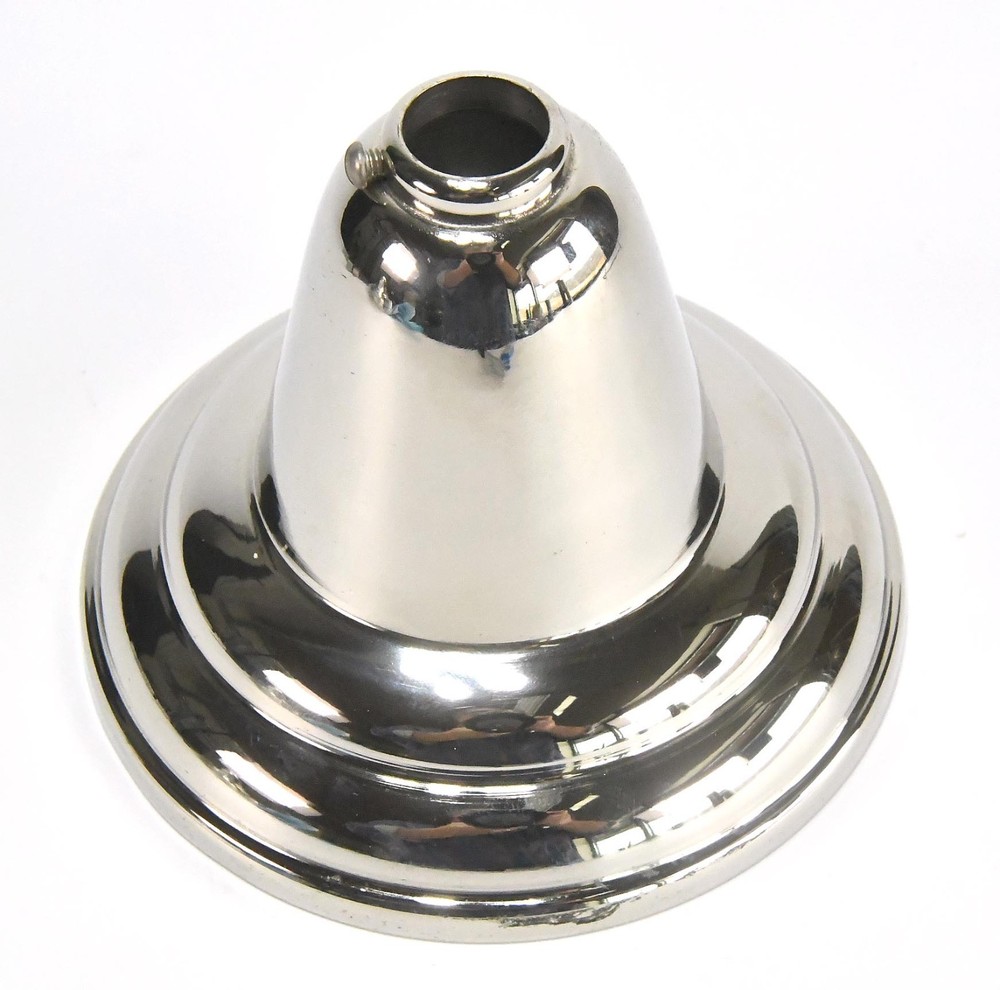 NOS CHROME FINISH CEILING BELL CANOPY