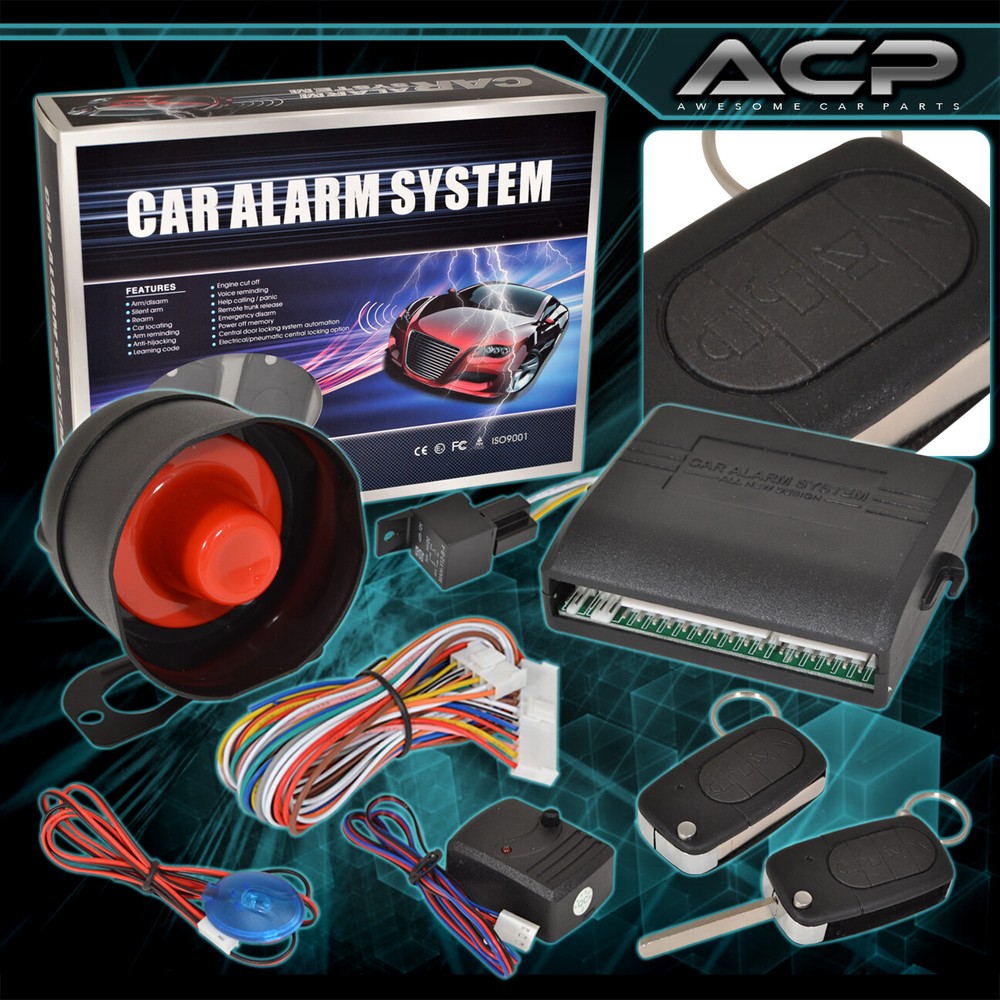 Flip Key Car Remote Anti-Hijacking Security Door Alarm System For Eclipse 2G Evo