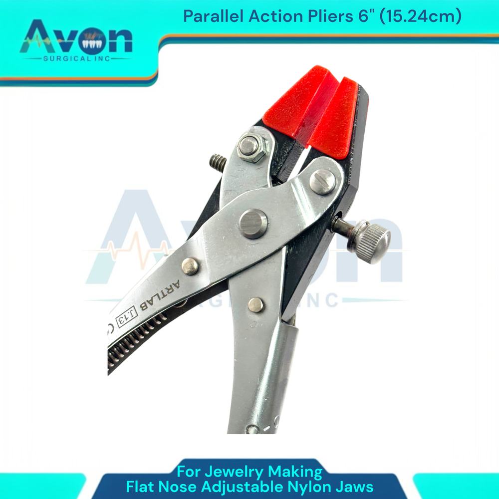 Parallel Action Pliers with Adjustable Nylon Jaws + Smooth Chain Nose (2PK)