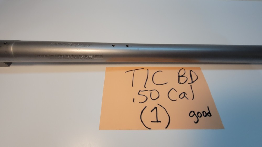 T/C Black Diamond .50 Cal. Inline Muzzleloader Nickel Barrel W/O Breech Plug (1)