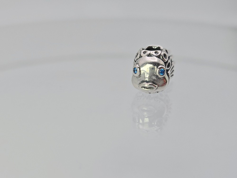 Authentic Pandora Silver Angel Fish Charm