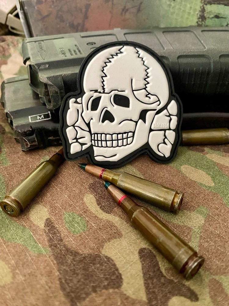 PVC military tactical patch "Skull" old school