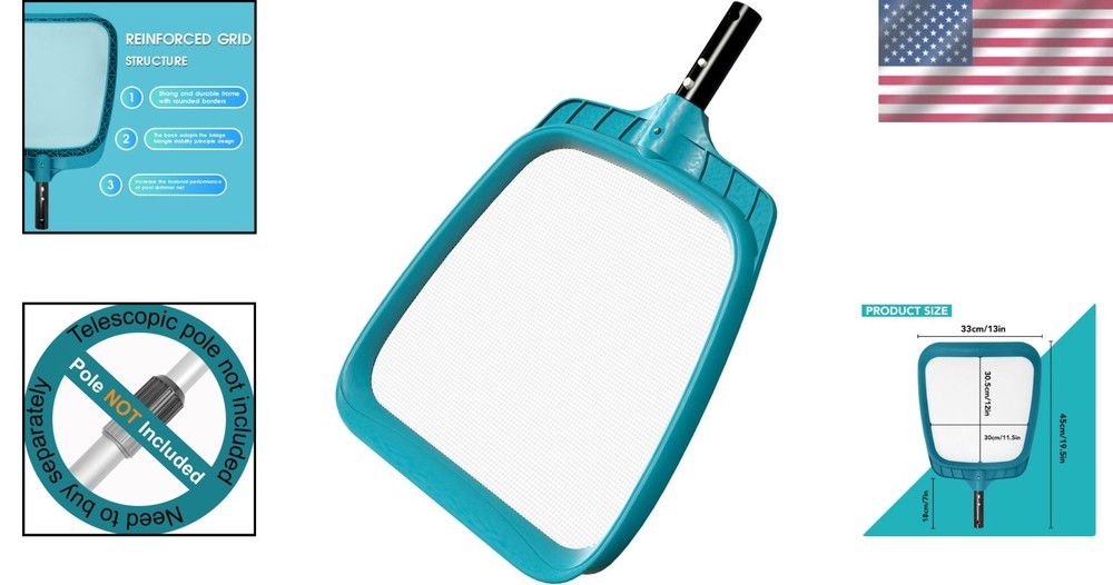 Durable Pool Cleaning Skimmer Net - Large Capacity for Effortless Maintenance