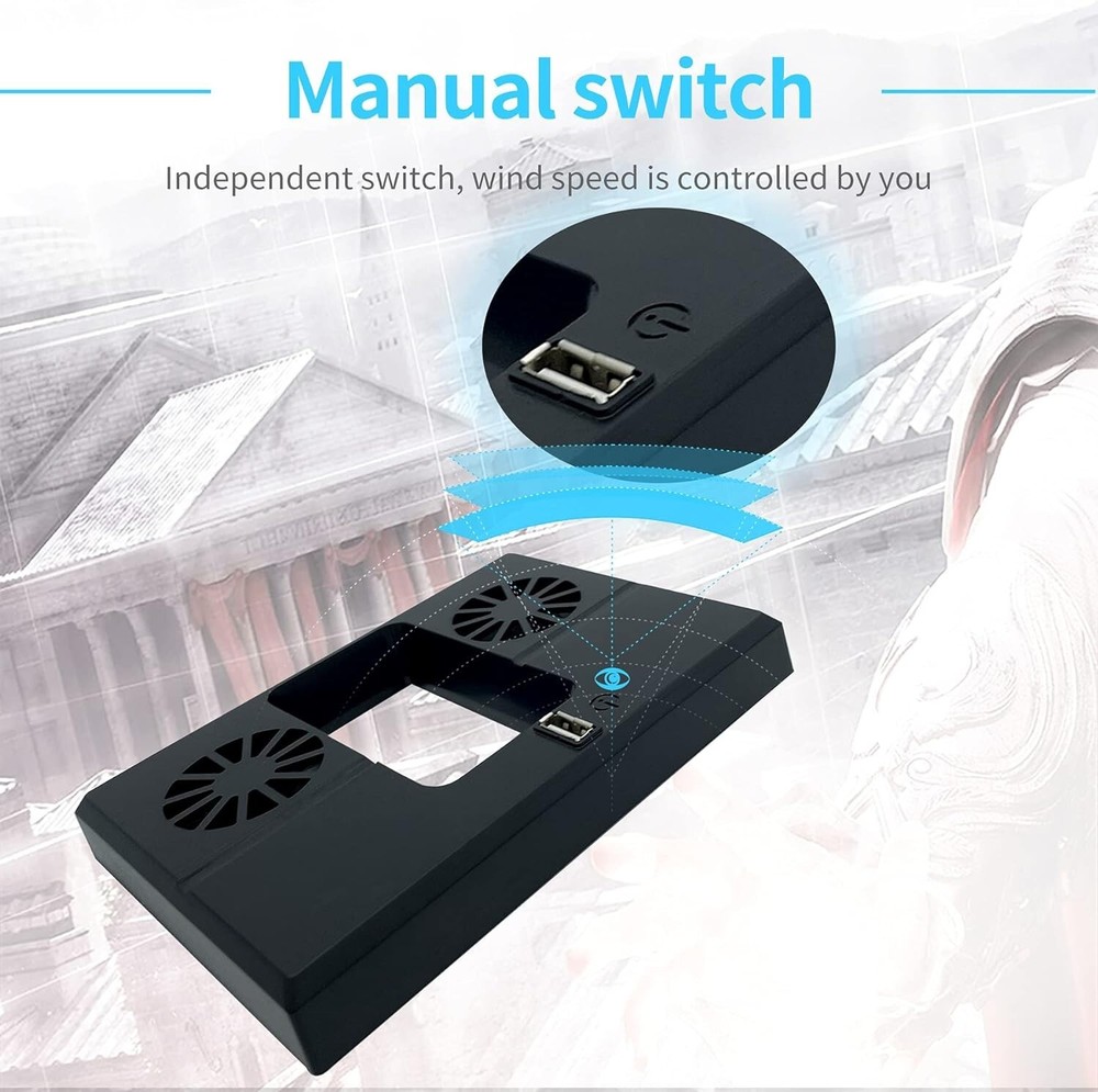 USB Vertical Cooling Fan External Cooler Accessories for Xbox Series X Console