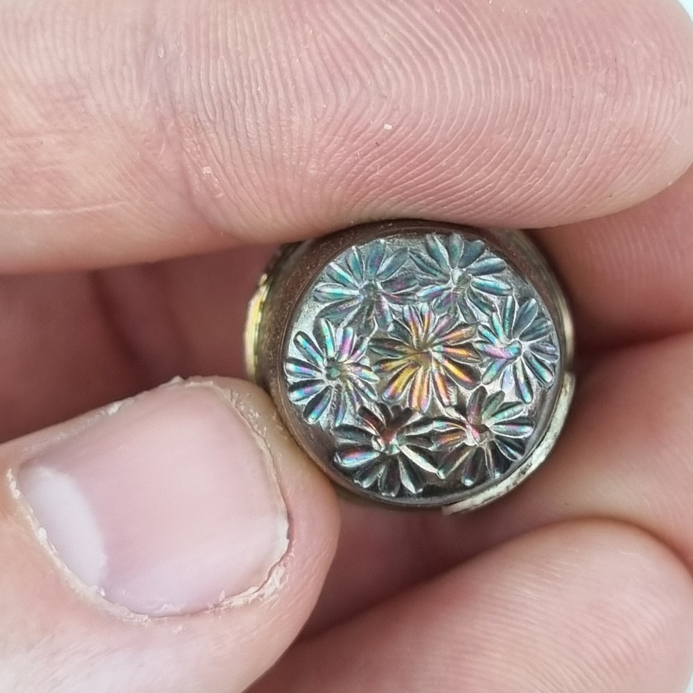 Solid Silver Thimble Figures Roundel Birmingham 1998 Swann Thimbles