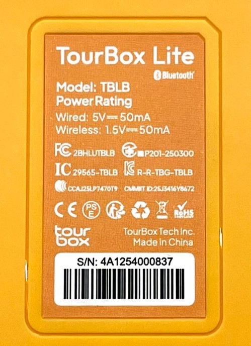 TourBox Lite Bluetooth Creative Console Controller Sunny Yellow USB Type-C