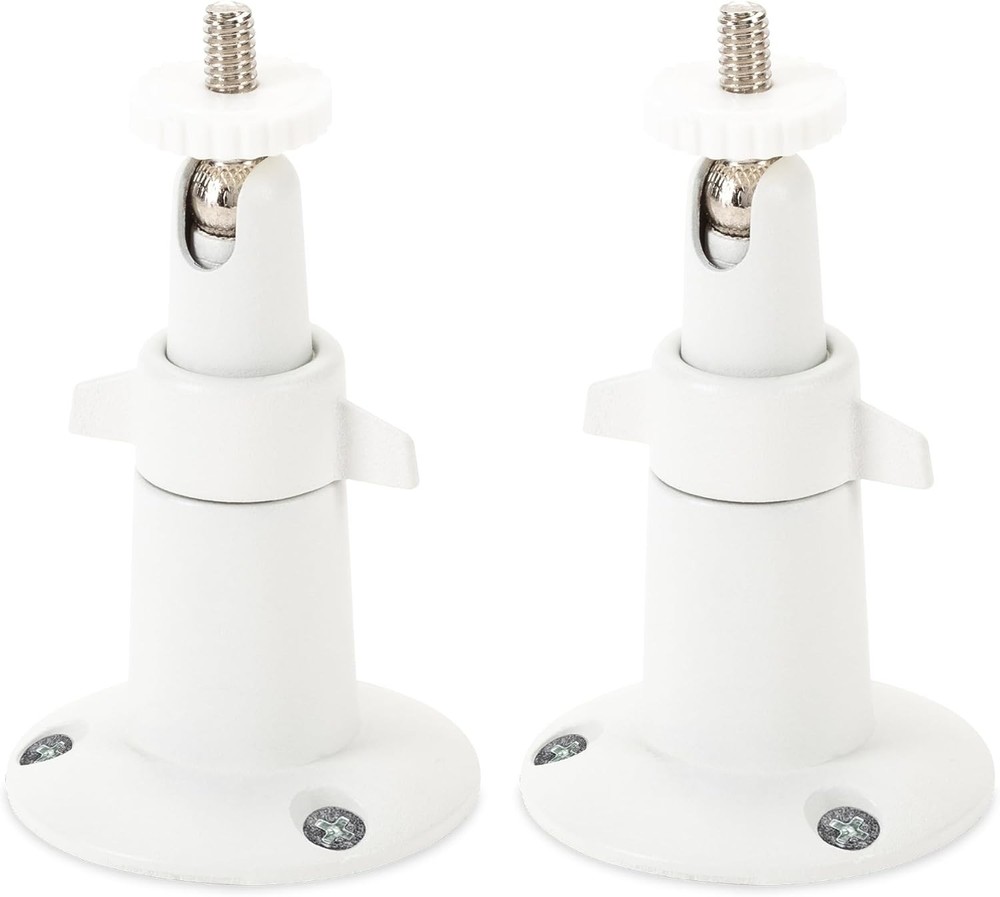 Durable Two-Pack Adjustable Wall Mount for Arlo Essential & Pro Models - White