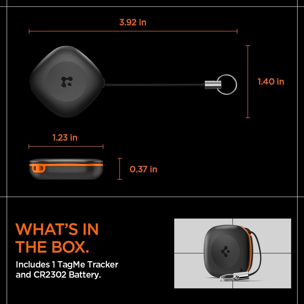 Spigen TagMe Bluetooth Tracker with Lanyard Apple Find My ( iOS Only )