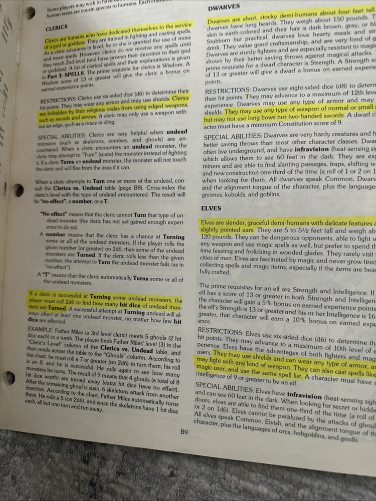 Dungeons & Dragons Basic Rulebook TSR 2014 1st Printing 1981