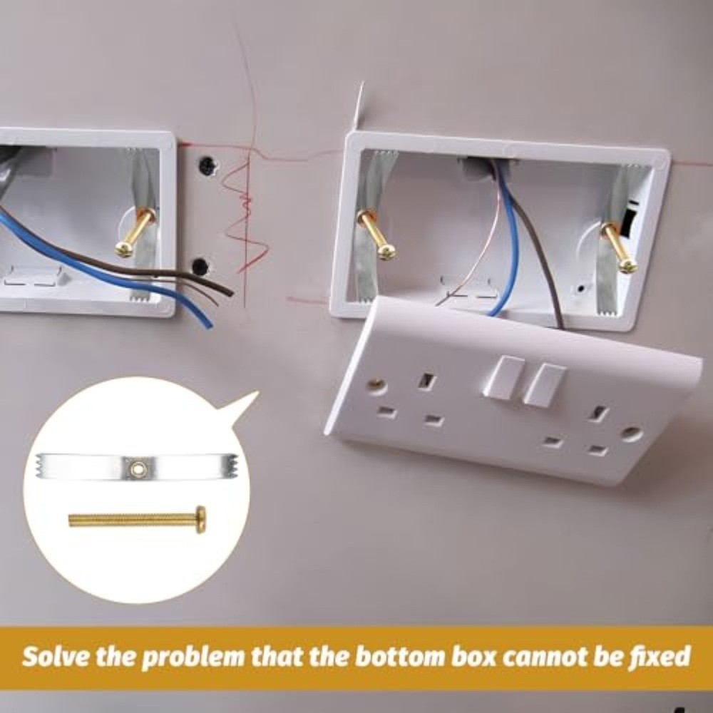 Junction Box Repair Kit 10PCS for 86MM Switch Socket Back Cover Replacement