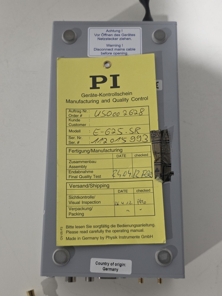 PI Physik Instrument E-625 PZT Servo Controller E-625.SR