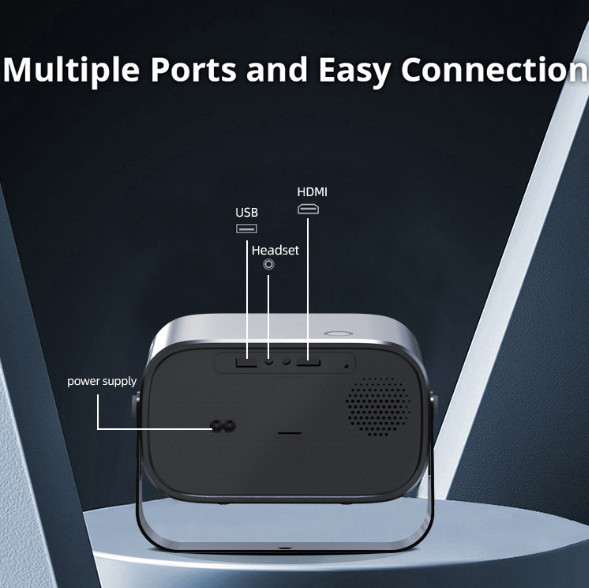 Cloud-based Projector! 720P with 4K decoding support, WiFi + Bluetooth!