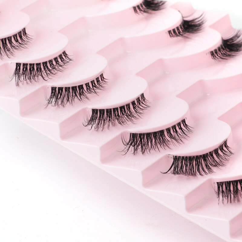 Eyelash Extension Reusable Half Eyelashes Segmented False Eyelashes 10Pairs✔
