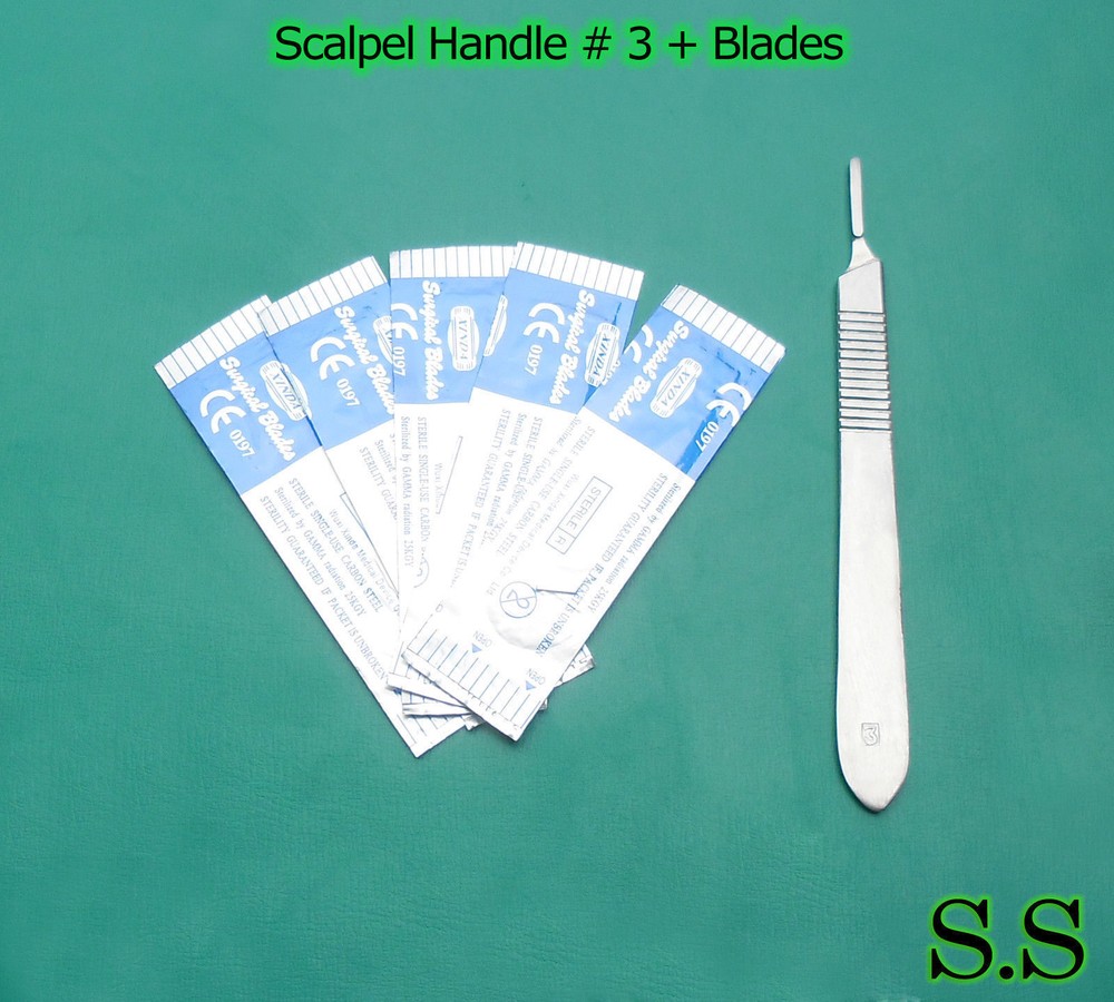 20 Pieces balde #10 & 1 scalpel handle # 3