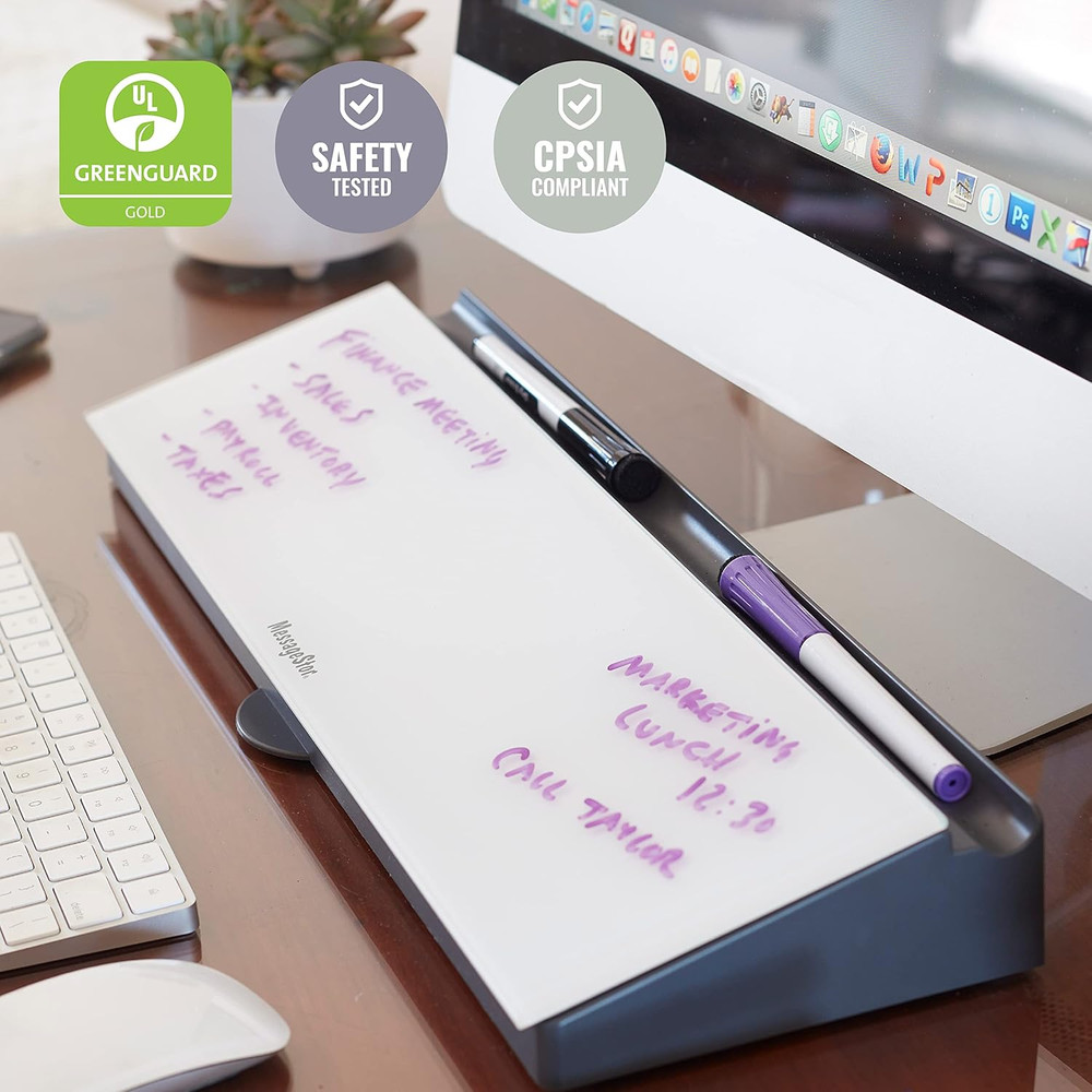 Messagestor Keyboard Write and Store, Desk Organizer, Waves