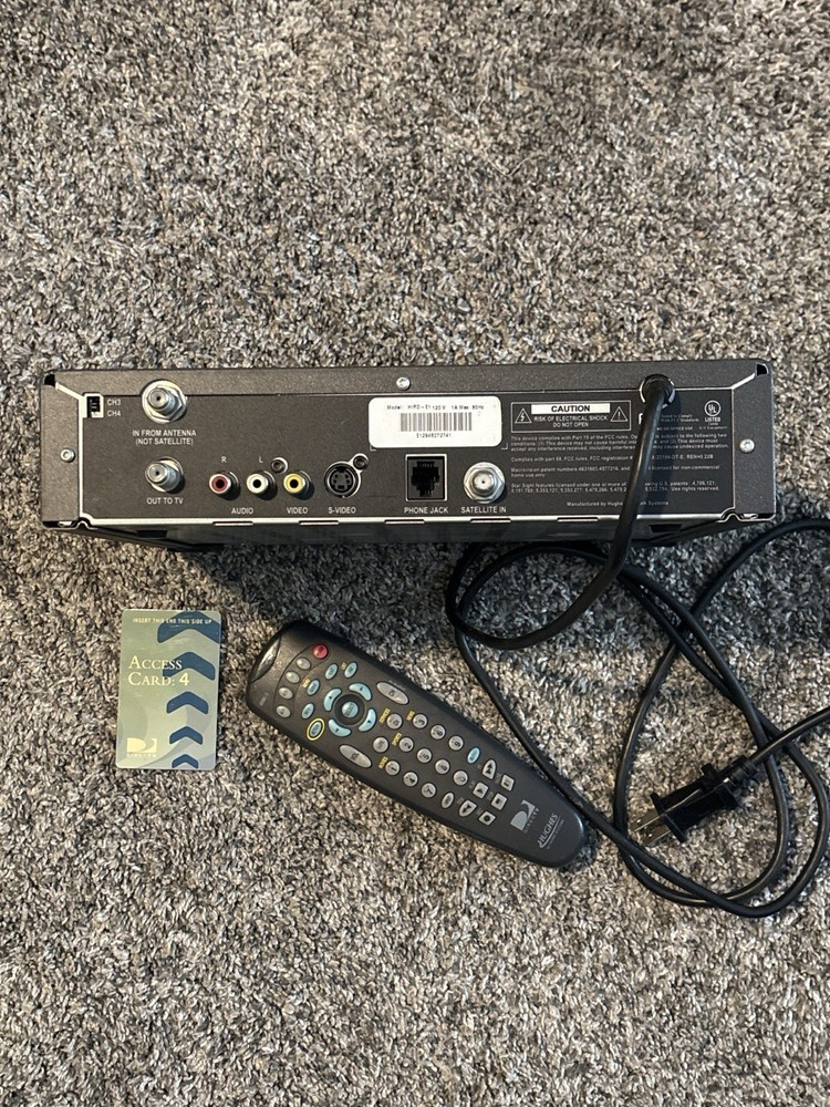 Hughes DIRECTV Receiver HIRD-E1 Silver Edition w/ Remote - TESTED & WORKING
