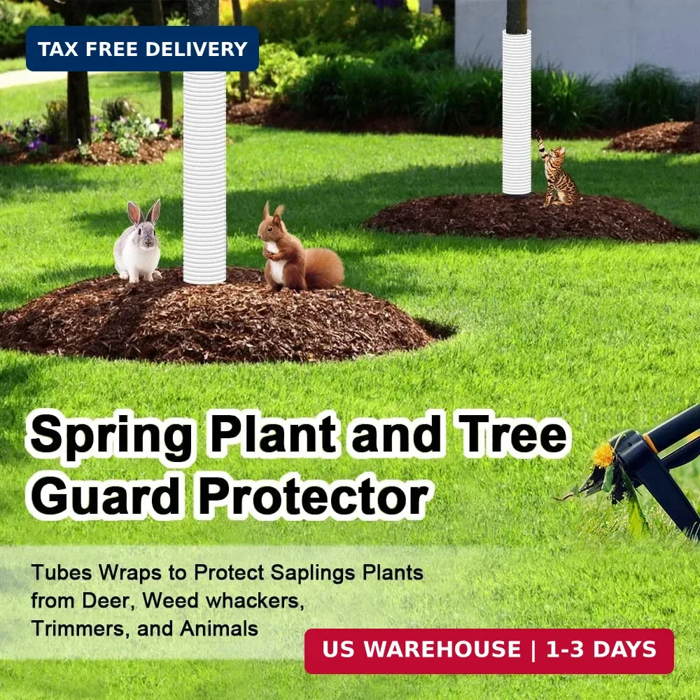 Corrugated Tree Guards, Tree Trunk Protectors, Tree Bark Protector Sleeve FAST