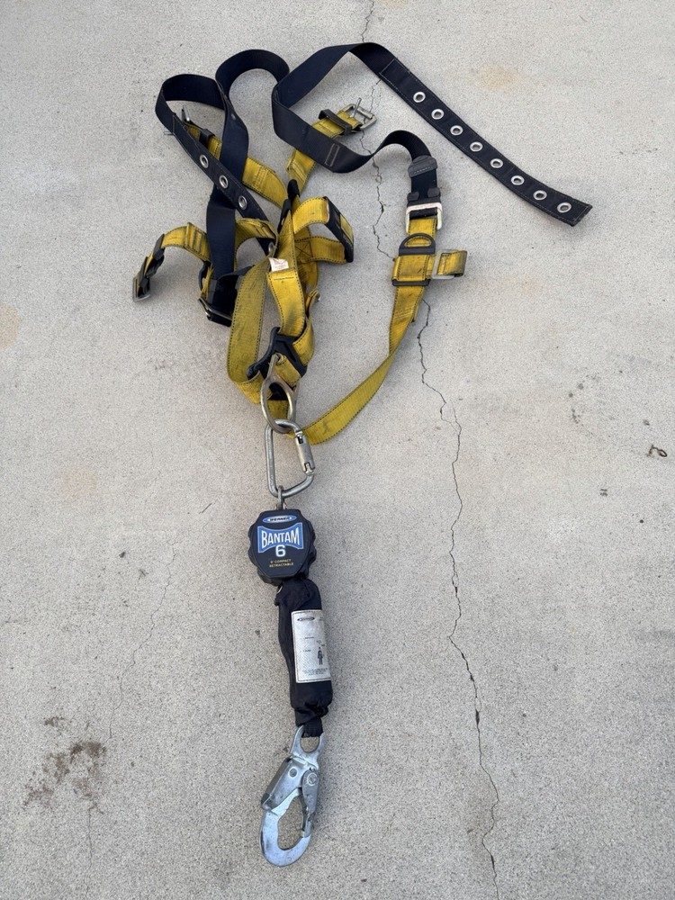 WERNER BANTAM 6 6' COMPACT RETRACTABLE LIFELINE With EXTRAS