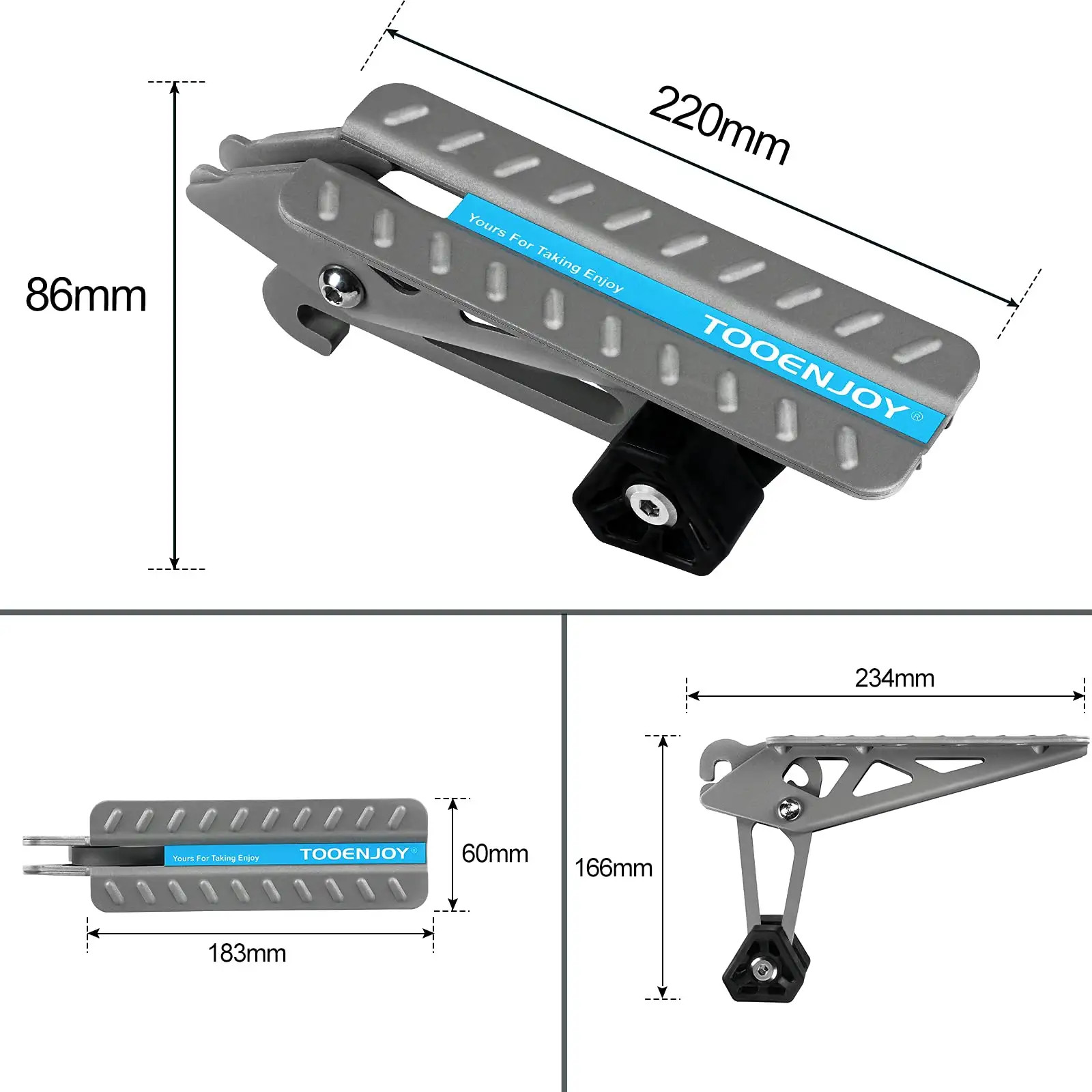 Car Door Step, Foldable Door Latch Hook Step Both Foot Stand Pedal Ladder Univer