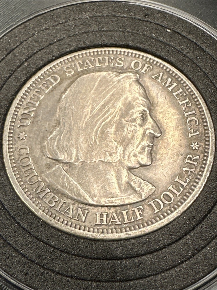 1893 Christopher Columbus Columbian Exposition Commemorative Half Silver Dollar