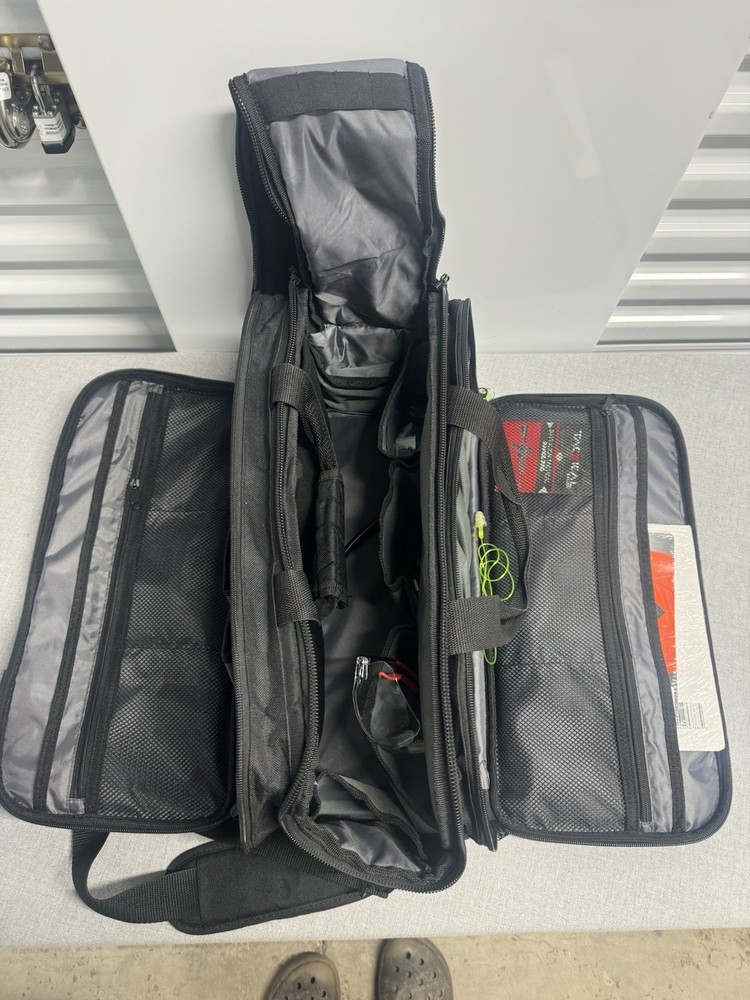 TACTICAL Gun Range Bag + Various Range Equipment Unknown Tools
