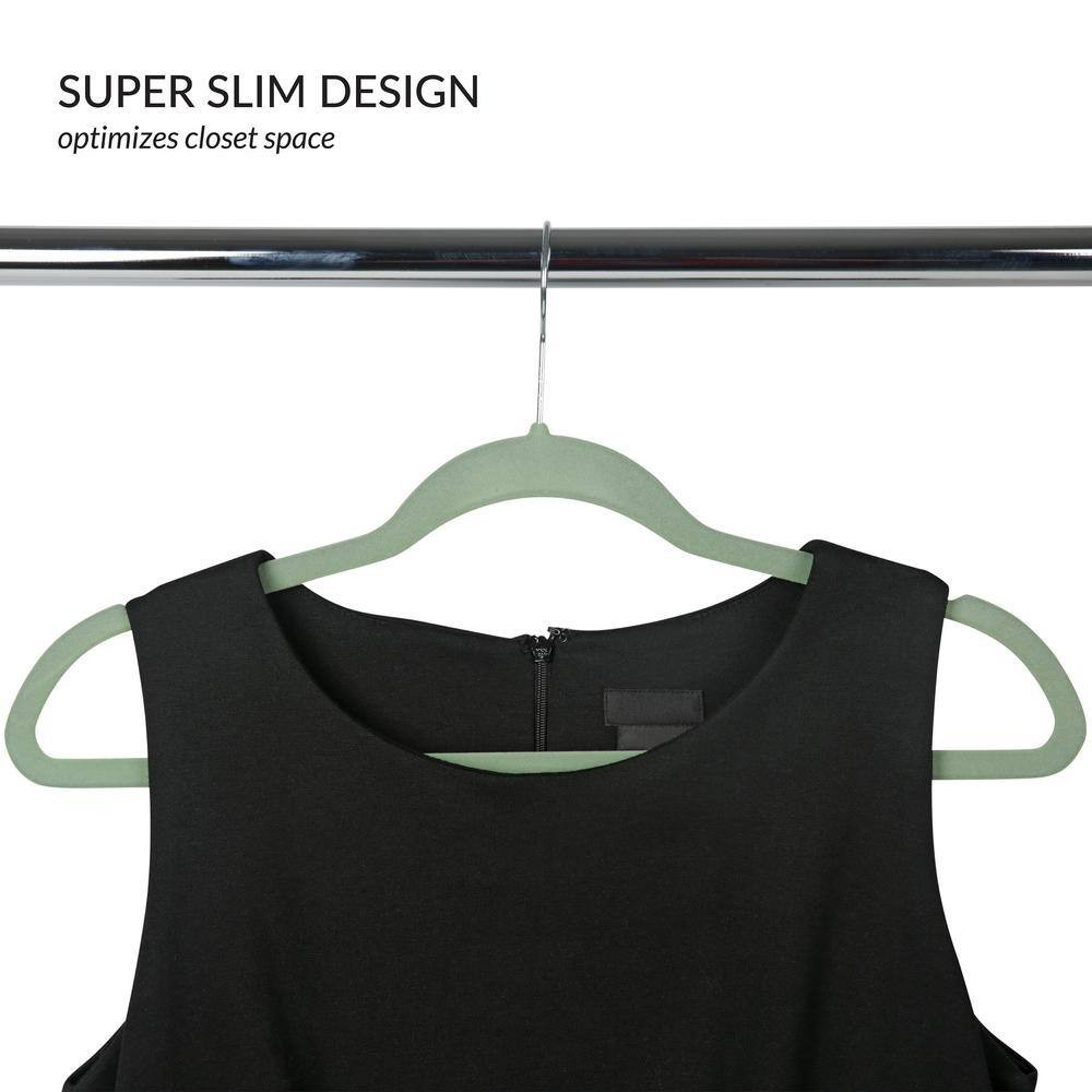 Green Velvet Hangers 25-Pack
