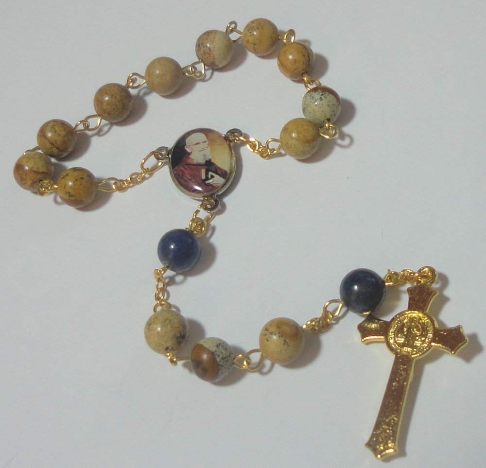 Handmade in the USA Bl Solanus Casey & Immaculate Heart Single Decade Rosary