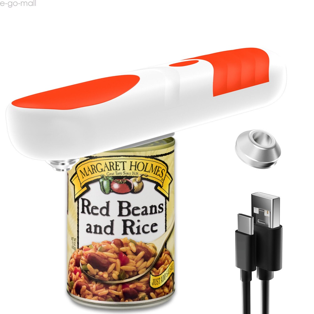 Auto Can Opener Rechargeable Electric Smooth Edge Cutter with Replaceable Blade