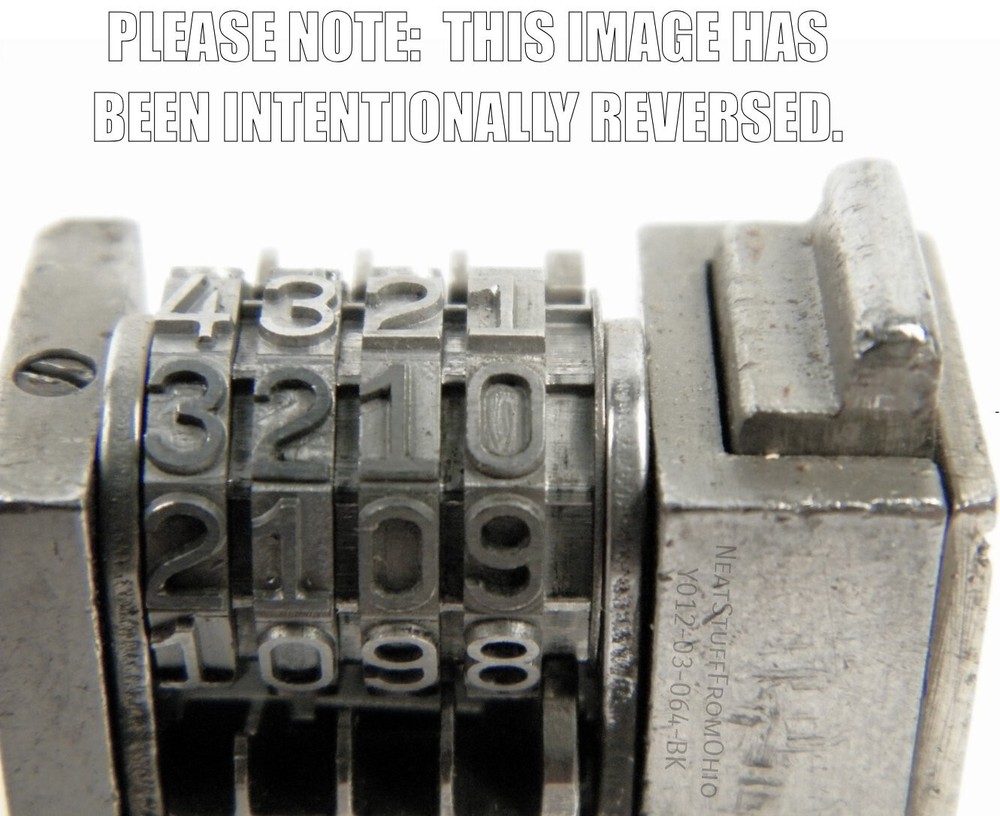 WETTER / ATLANTIC NUMBERING MACHINE, REVERSE, FOUR-DIGIT, PRINTER'S INSERT