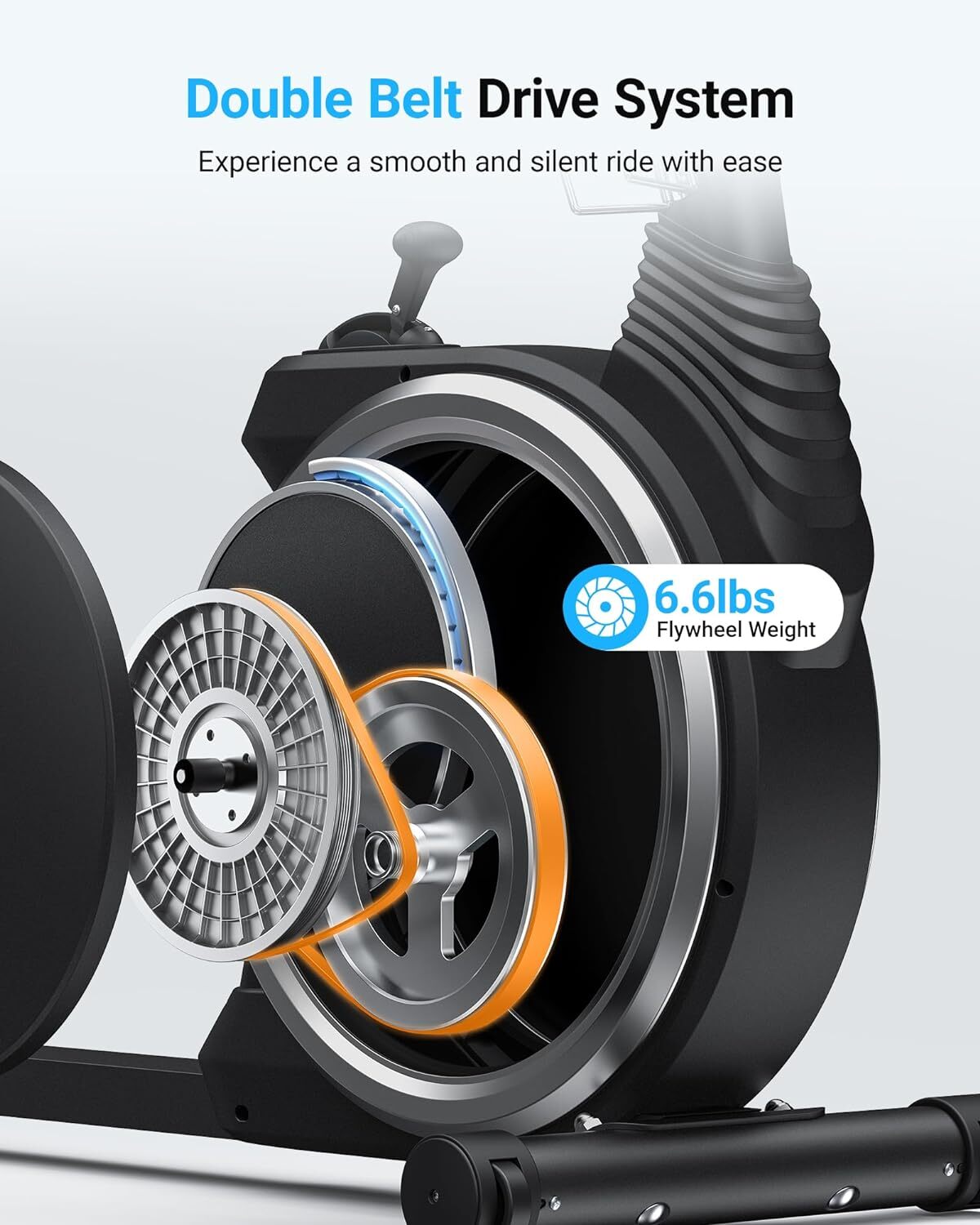 MERACH S19 High-end Magnetic Recumbent Adults Exercise Bike Smart Bluetooth LCD