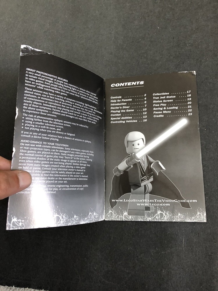 lego star wars xbox Manual Only