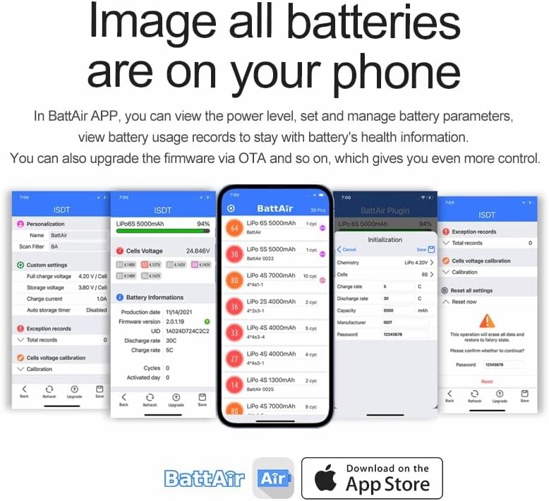 ISDT BattAir Plugin Voltage Checker Bluetooth Control (4S/1PCS)